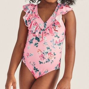 LoveShackFancy Girls Embro Swimsuit / One piece